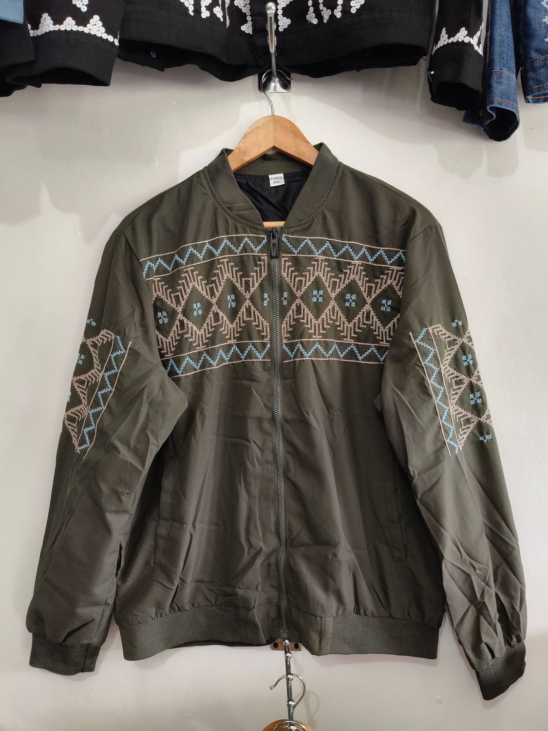 Jacket_14. TBOLI HAND-EMBROIDERED BOMBER JACKET