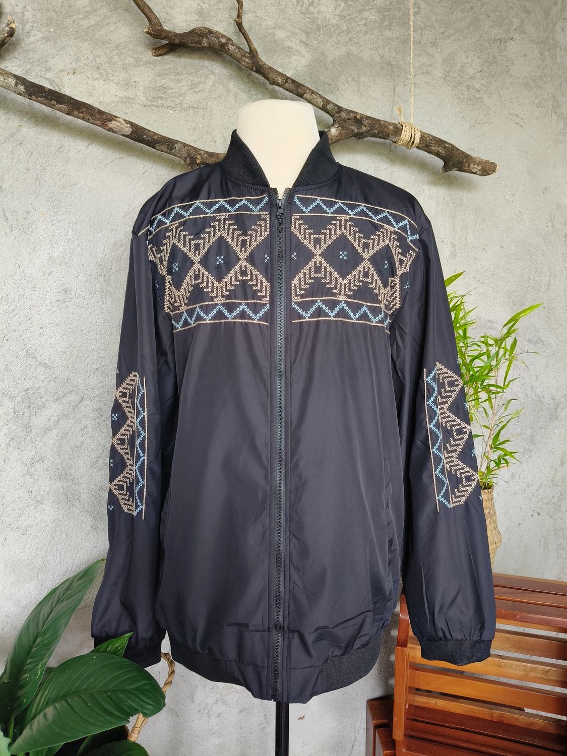 Jacket_14. TBOLI HAND-EMBROIDERED BOMBER JACKET