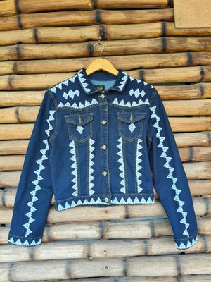 Jacket_04. T'BOLI  HAND-BEADED DENIM JACKET
