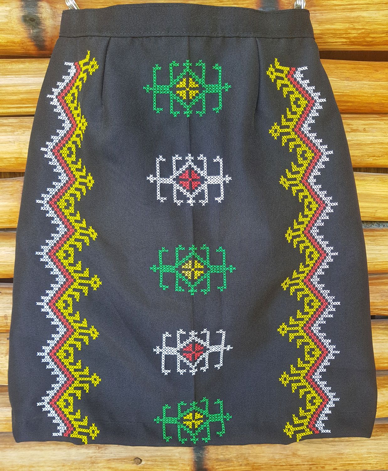 Skirt_42.  T'BOLI HAND- EMBROIDERED SKIRT