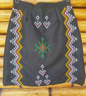 Skirt_42.  T'BOLI HAND- EMBROIDERED SKIRT