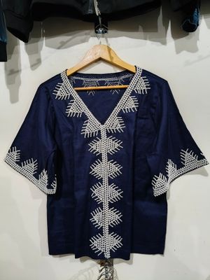 Blouse_21. B'LAAN HAND- BEADED BLOUSE