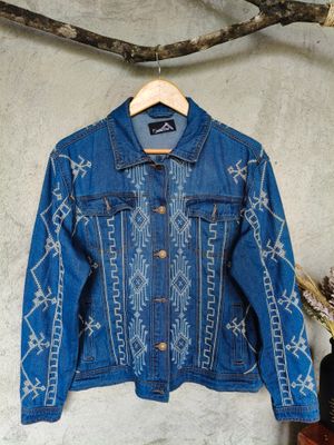 Jacket_01. TBOLI HAND-EMBROIDERED DENIM JACKET