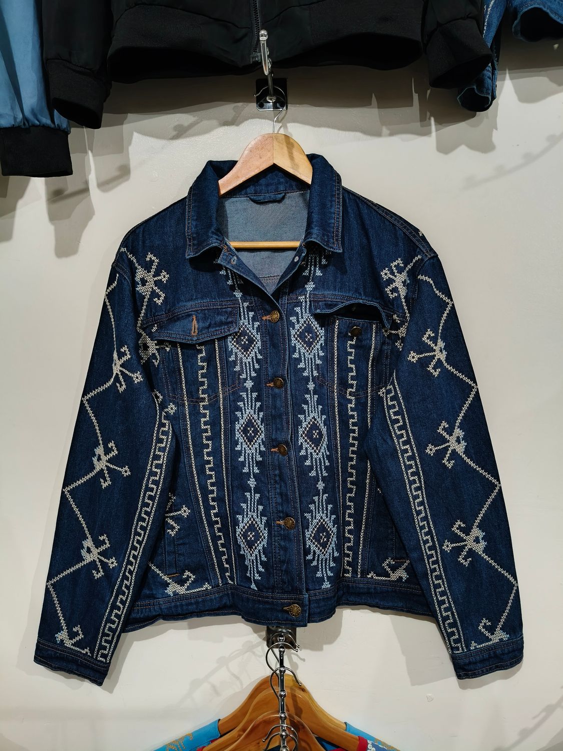 Jacket_01. TBOLI HAND-EMBROIDERED DENIM JACKET