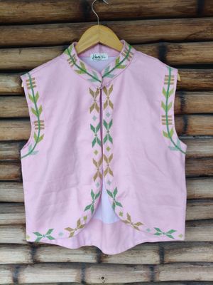 Blouse_26. T'BOLI HAND-EMBROIDERED BLOUSE
