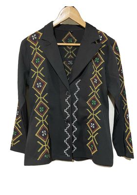 Blazer. TBOLI HAND- EMBROIDERED BLAZER