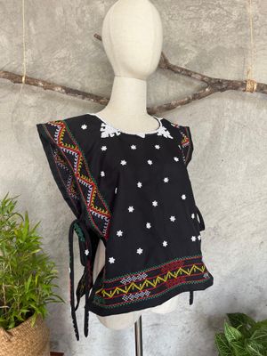 Bib Vest_01. T'BOLI HAND-BEADED BIB TOP