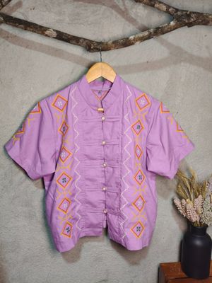 Blouse_03. T'BOLI HAND-EMBROIDERED BLOUSE