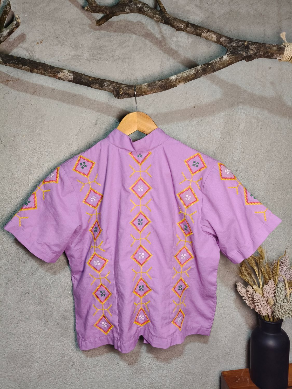 Blouse_03. T'BOLI HAND-EMBROIDERED BLOUSE