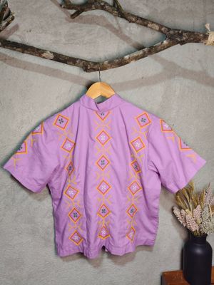 Blouse_03. T'BOLI HAND-EMBROIDERED BLOUSE
