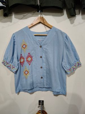 Blouse_08. T'BOLI EMBROIDERED BLOUSE