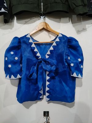 Filipiniana_01.  TBOLI HAND- EMBROIDERED FILIPINIANA TOP