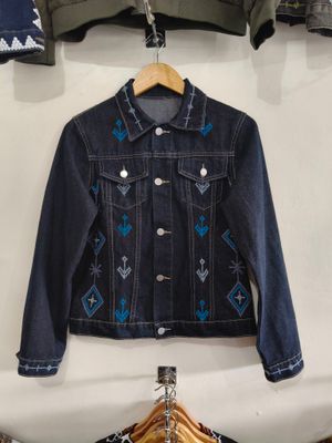Jacket_19. T'BOLI HAND-EMBROIDERED DENIM JACKET