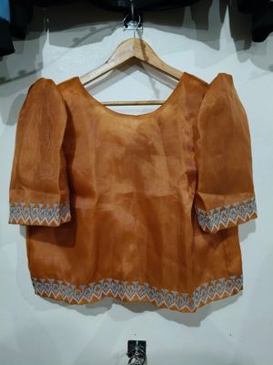 Filipiniana_02.  TBOLI HAND- EMBROIDERED FILIPINIANA TOP