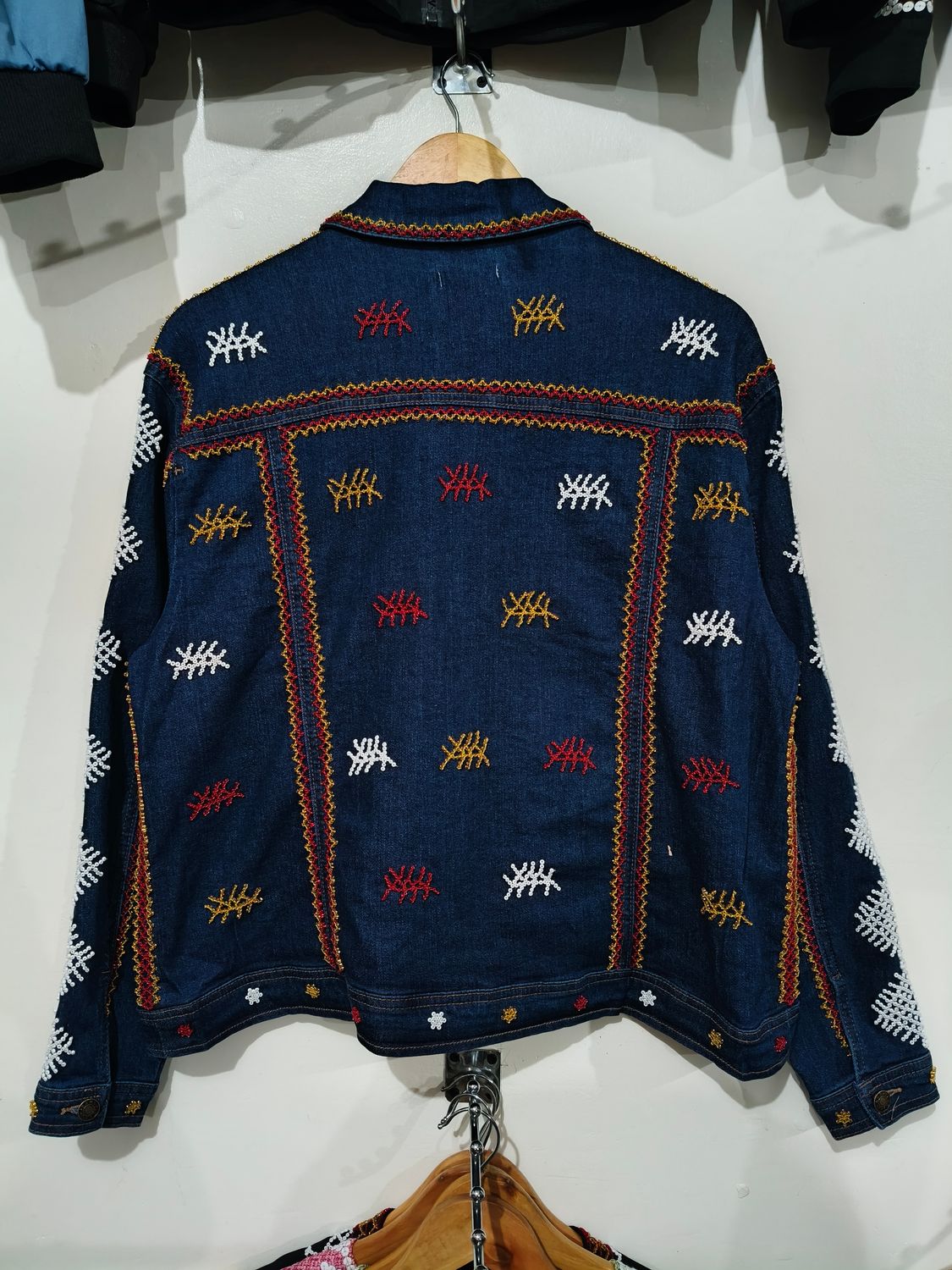 Jacket_20. T'BOLI BEADED DENIM JACKET