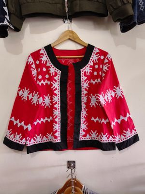 Blazer_24. T'BOLI HAND-BEADED BLAZER