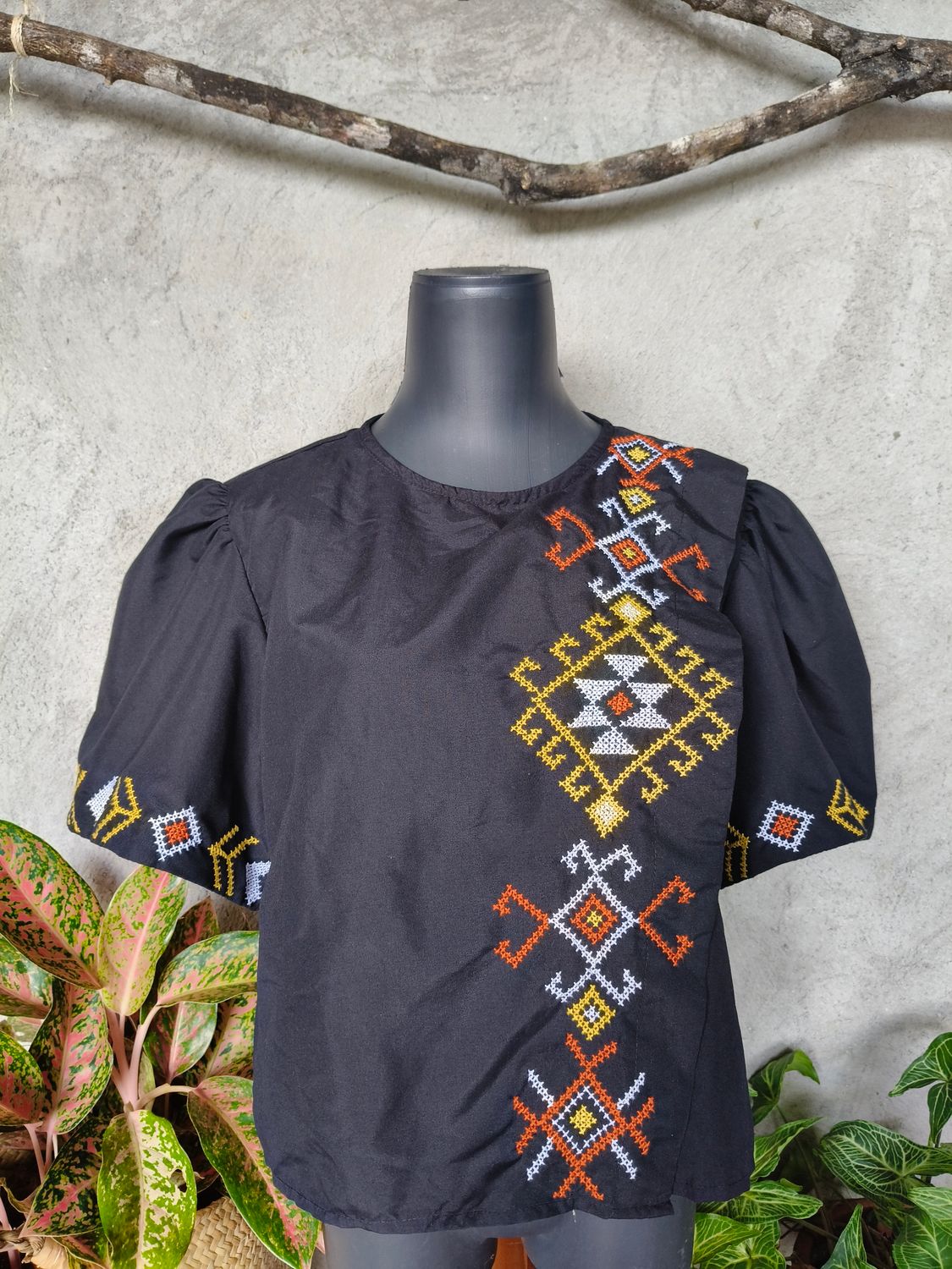Blouse_23. T'BOLI HAND- EMBROIDERED BLOUSE
