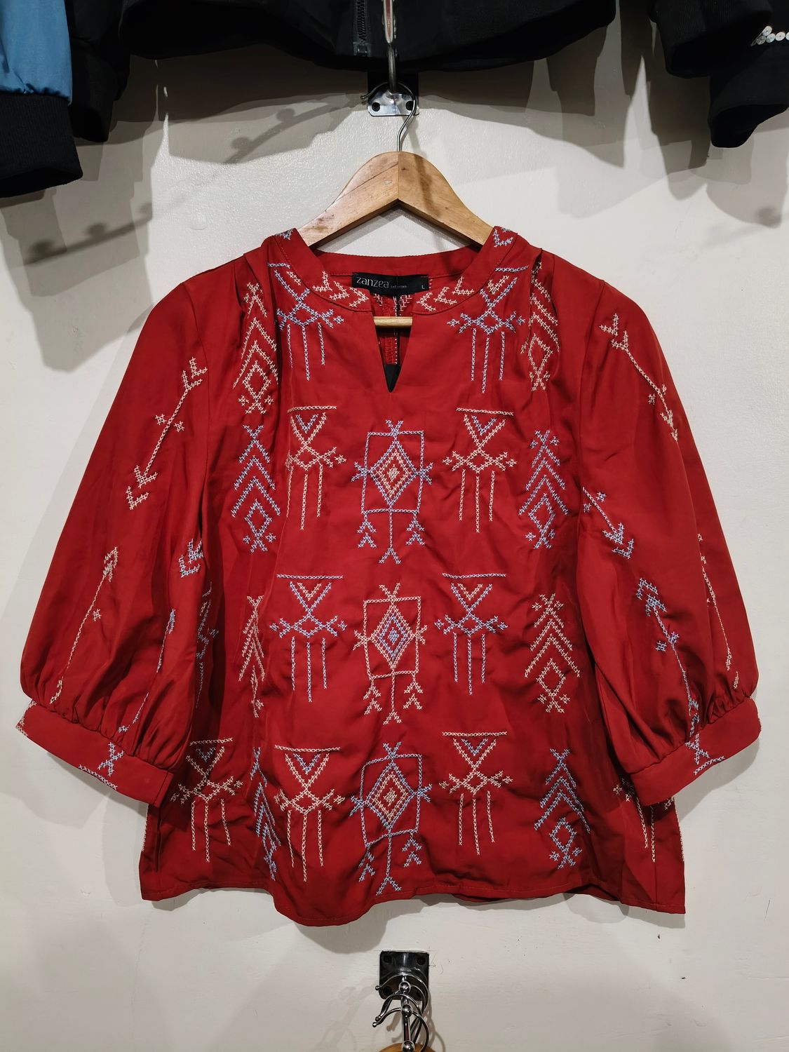 Blouse_24. T'BOLI HAND- EMBROIDERED BLOUSE
