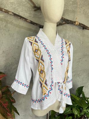 Blouse_45. TBOLI HAND-EMBROIDERY ROBE BLOUSE