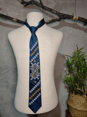 Necktie_01. T'BOLI EMBROIDERED NECKTIE