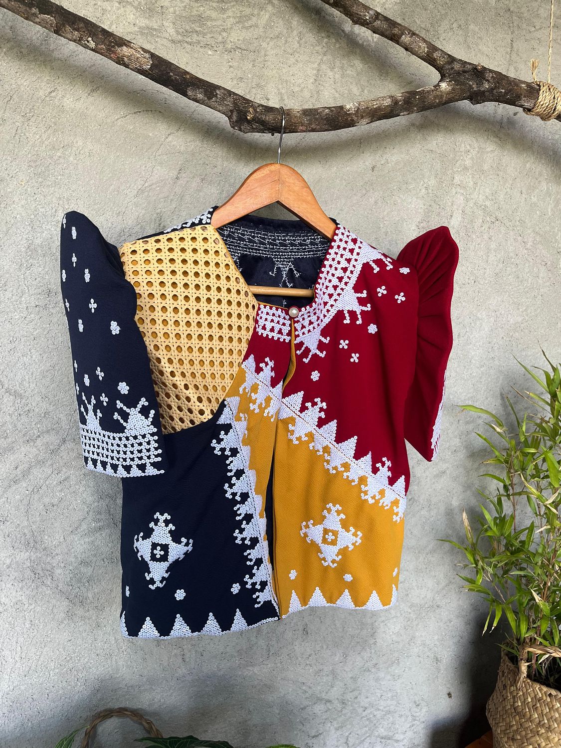 Filipiniana_05. T'BOLI HAND-BEADED FILIPINIANA TOP