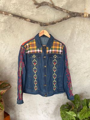 Jacket_21. T'BOLI EMBROIDERED GINTLO DENIM JACKET