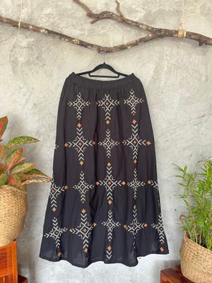 Skirt_23. T'BOLI HAND- EMBROIDERED SKIRT