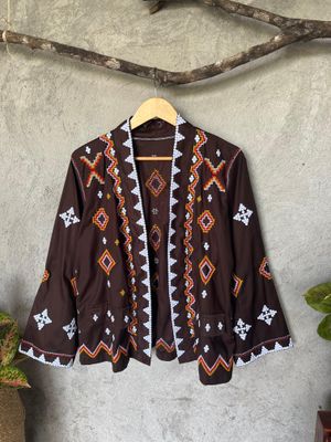Blazer_31. T'BOLI HAND- EMBROIDERED BLAZER