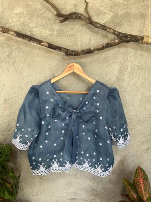 Filipiniana_04.  TBOLI HAND- BEADED FILIPINIANA TOP