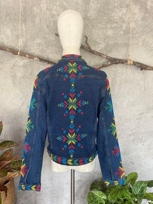 Jacket_24. T'BOLI EMBROIDERED DENIM JACKET