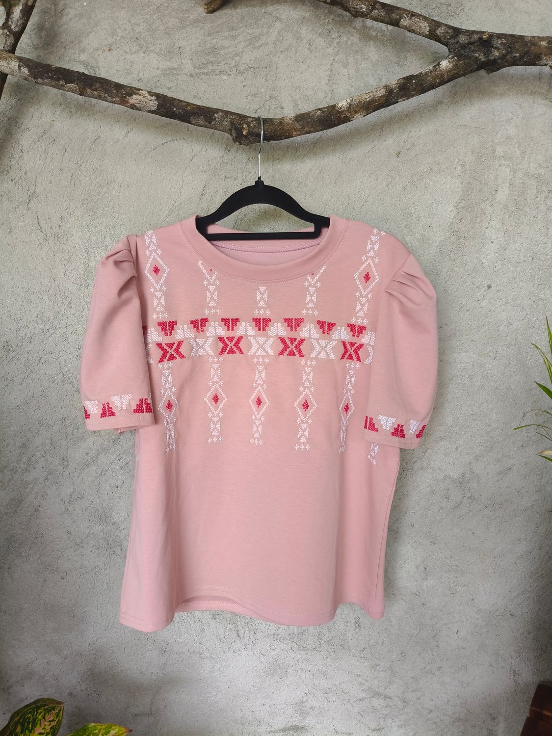 Blouse_64. T'BOLI HAND-EMBROIDERED