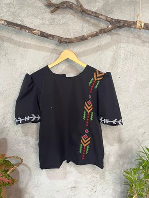 Blouse_65. T'BOLI HAND-EMBROIDERED