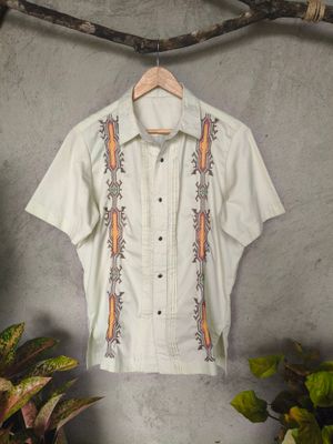 Polo_01. T'BOLI HAND- EMBROIDERED