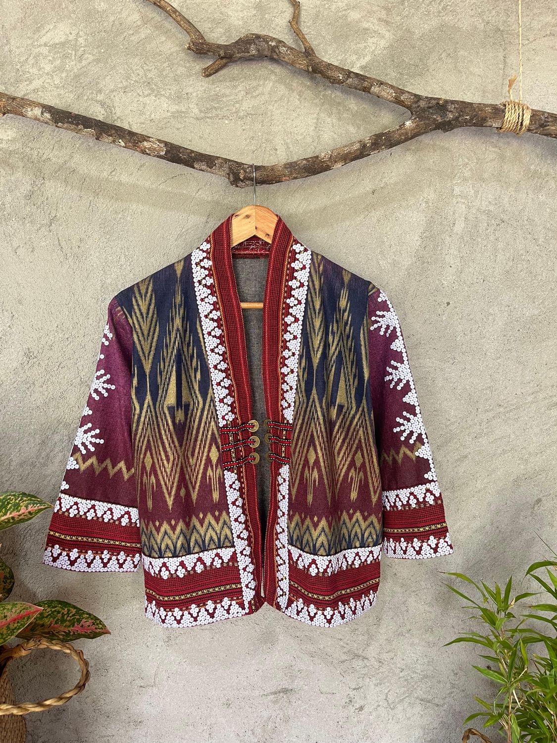 Blazer_32. T'BOLI HAND- BEADED ASEAN BLAZER