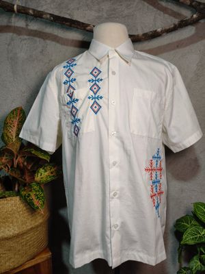 Polo_06. T'BOLI HAND- EMBROIDERED POLO