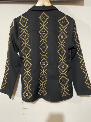 Blazer_38. T'BOLI HAND- EMBROIDERED Blazer