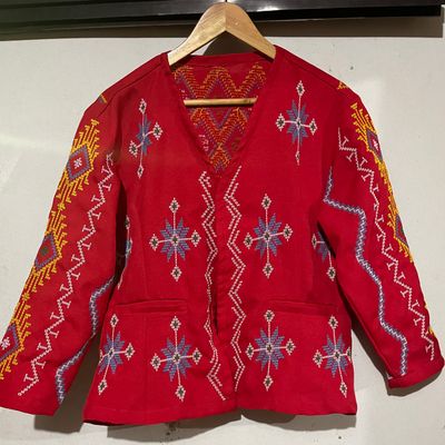 Blazer_40. T'BOLI HAND-EMBROIDERED Blazer