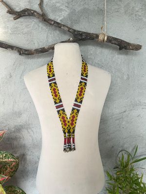 Necklace_22. T'BOLI HAND-BEADED NECKLACE