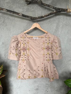 Blouse_80. T'BOLI HAND-EMBROIDERED BLOUSE