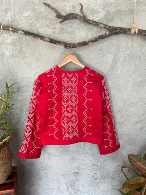 Blazer_46. T'BOLI HAND-EMBROIDERED BLAZER