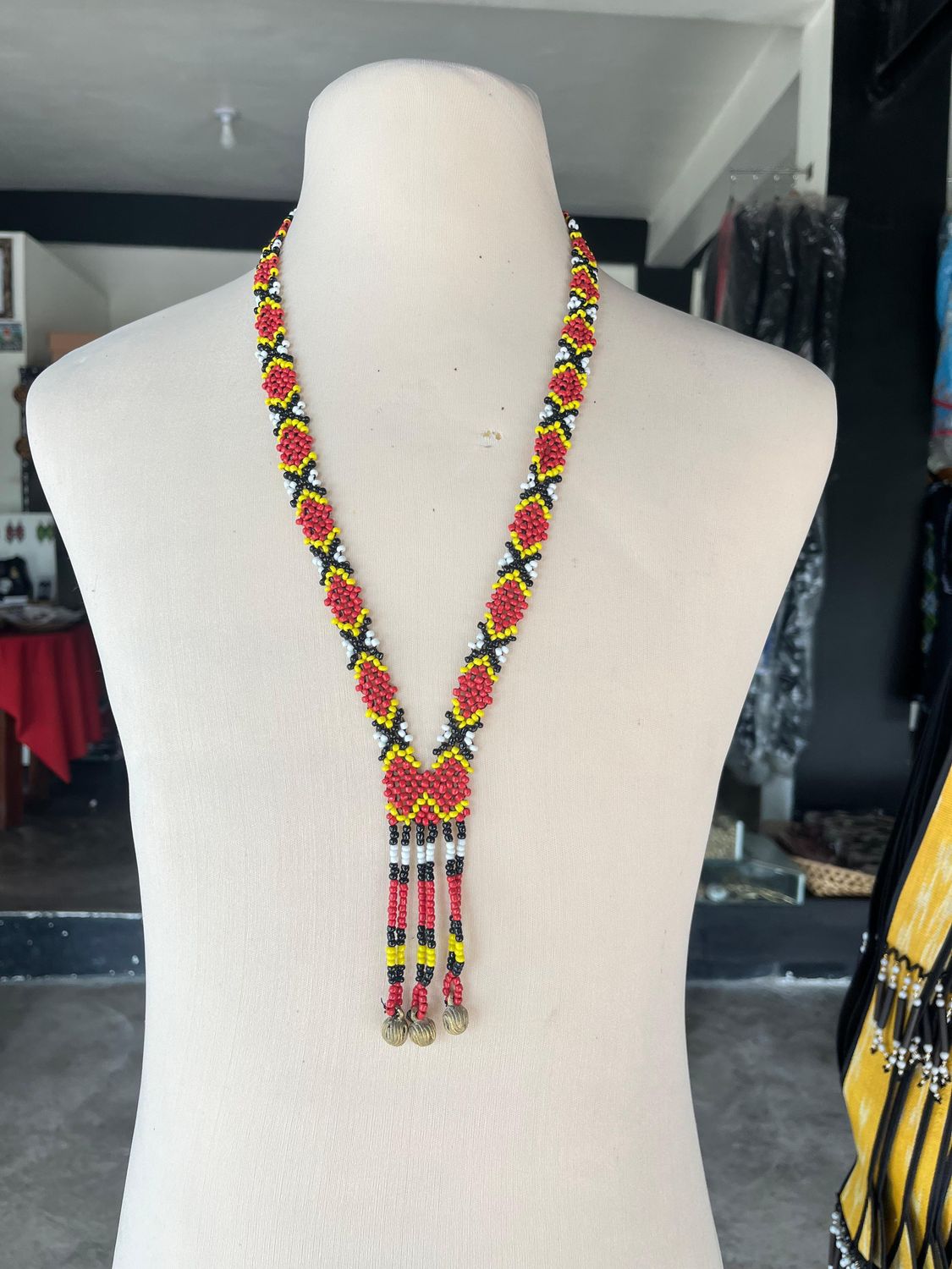 Necklace_19. T'BOLI HAND-BEADED NECKLACE