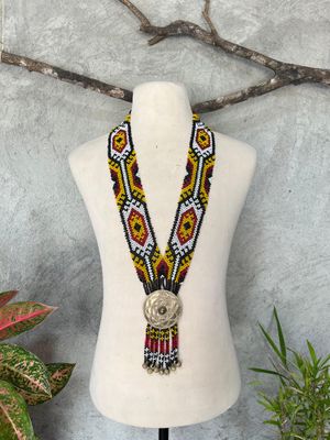 Necklace_21. T'BOLI HAND-BEADED NECKLACE