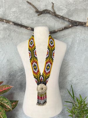 Necklace_21. T'BOLI HAND-BEADED NECKLACE