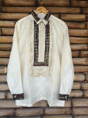 Barong_03. T'BOLI HAND-EMBROIDERED BARONG ACCENTUATED WITH TNALAK