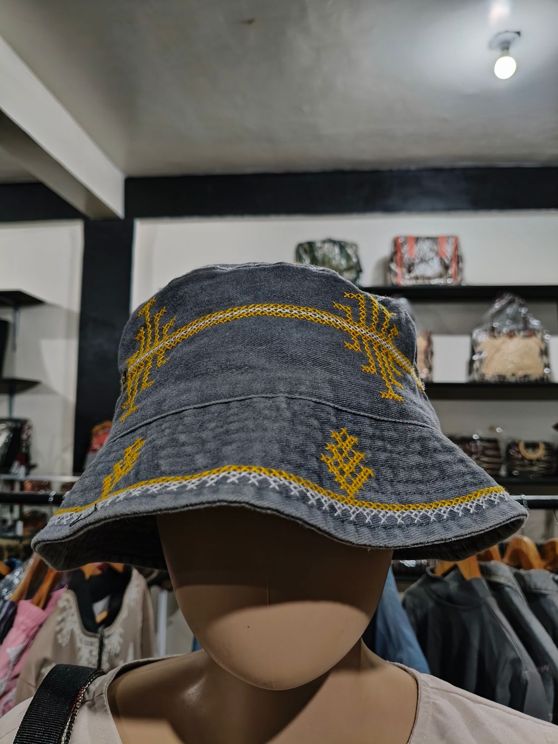 Hat_02. T'BOLI HAND-EMBROIDERED BUCKET HAT