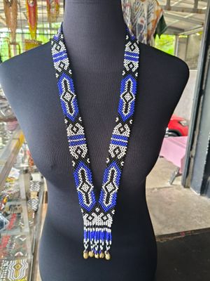 Necklace_26. T'BOLI HAND-BEADED NECKLACE