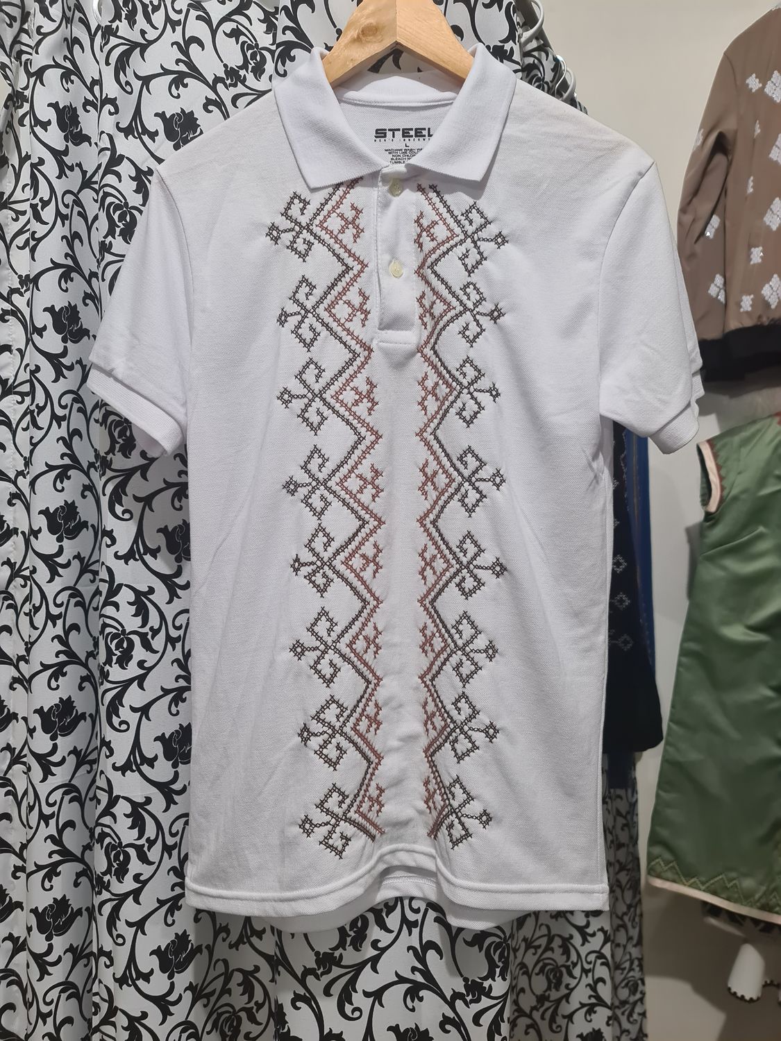 Polo_27. TBOLI HAND- EMBROIDERED POLO