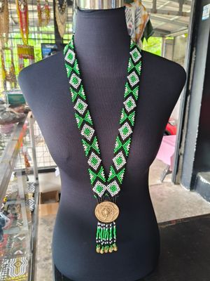 Necklace_25. T'BOLI HAND-BEADED NECKLACE
