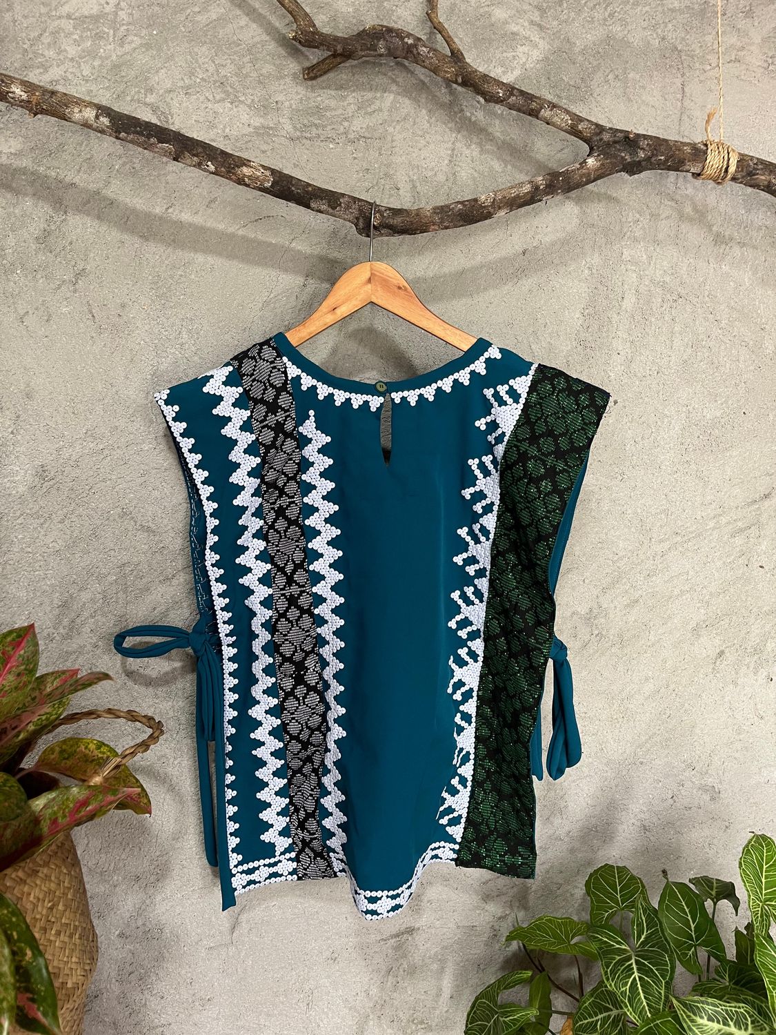 Bib Vest_13. TBOLI HAND-BEADED &amp; HAND-EMBROIDERED TOP