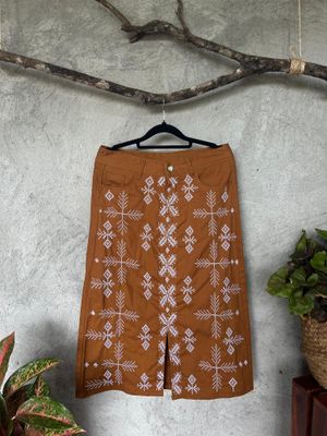 Skirt_54. T'BOLI HAND-EMBROIDERED SKIRT